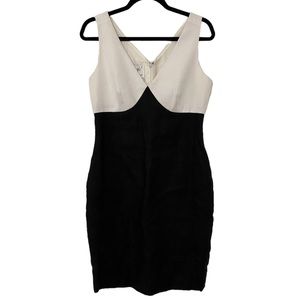 Vintage Designer Arnold SCAASI Linen Black White Dress 6